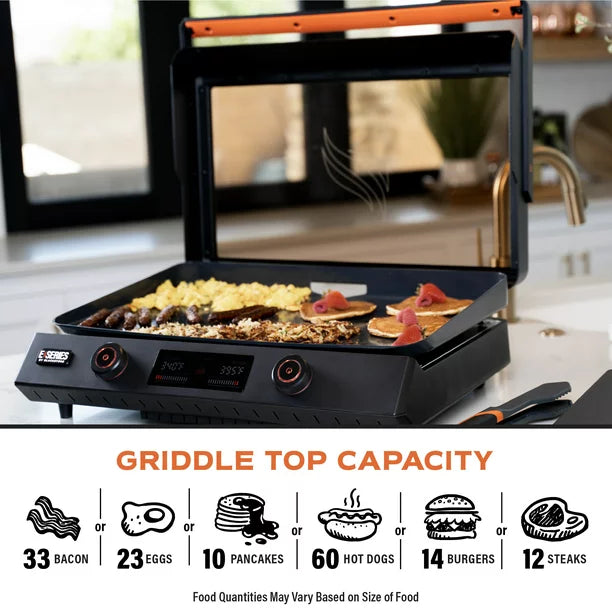 Blackstone E-Series 22" Electric Tabletop Griddle with Prep Cart