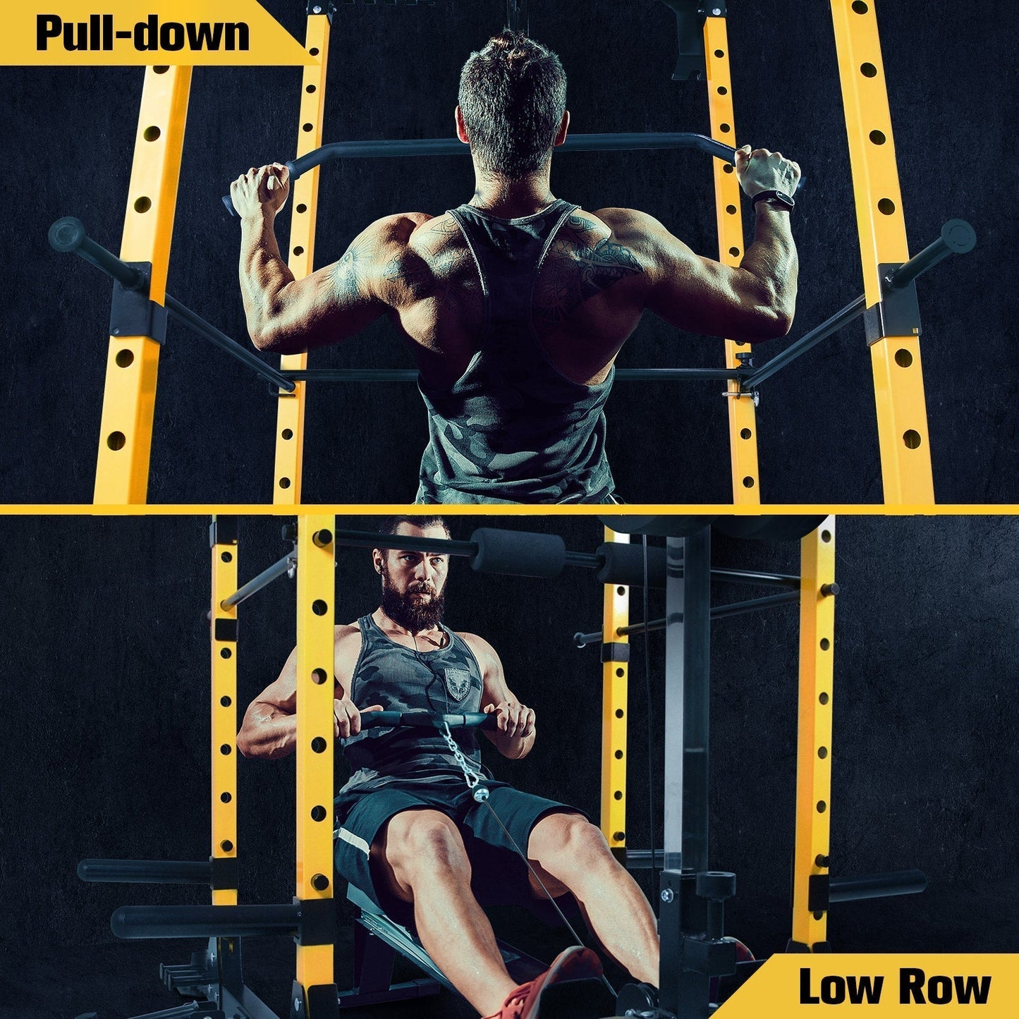 ToughFit PR-410 Max Power Rack Home Gym Package with Bench