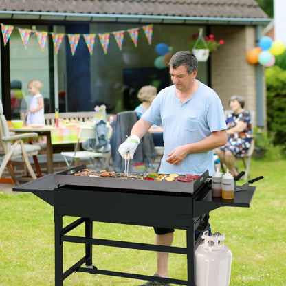 Royal Gourmet GB4002 4-Burner Griddle Flat Top Gas Grill, 36-Inch Propane Outdoor BBQ, Black