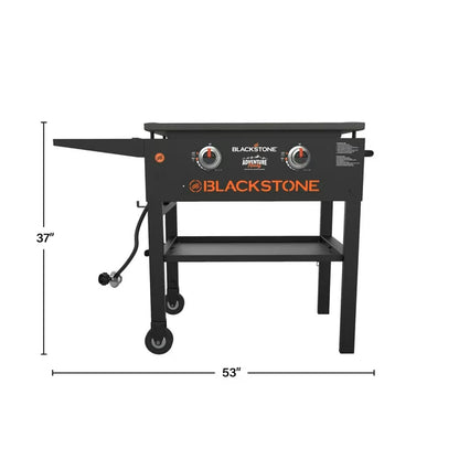 Blackstone 28 Inch Outdoor Flat Top Gas Grill Griddle Station Propane 2-Burner