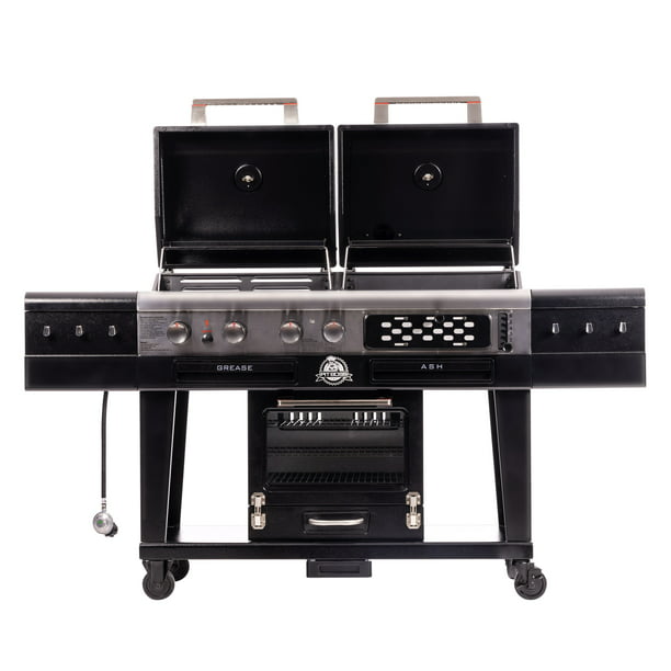 Pit Boss Memphis 2 Ultimate 4-in-1 Gas & Charcoal Combo Grill with Smoker