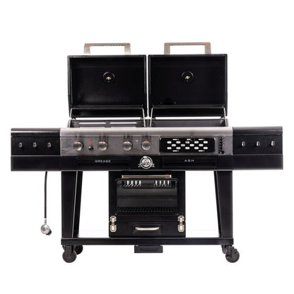 Pit Boss Memphis 2 Ultimate 4-in-1 Gas & Charcoal Combo Grill with Smoker
