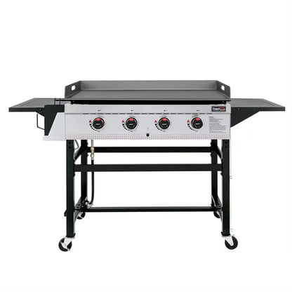 Royal Gourmet GB4002 4-Burner Griddle Flat Top Gas Grill, 36-Inch Propane Outdoor BBQ, Black